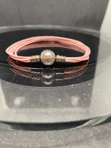 Pandora pink braided leather - braided,