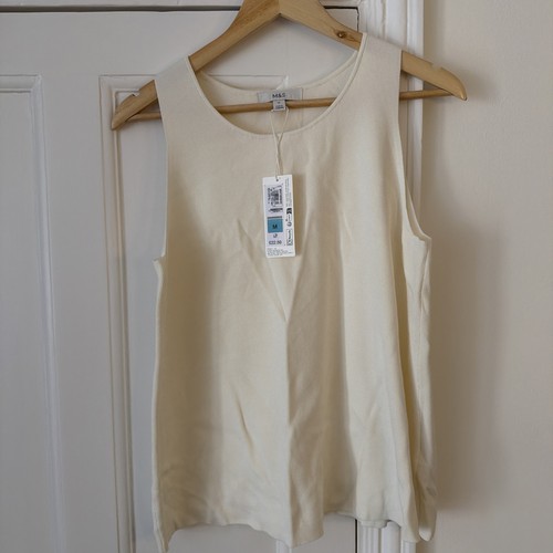 Women cream vest - m&s,