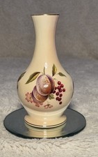 Beautiful Vintage Palissy Vase - Royal Worcester Spode-  Fruit - VGC