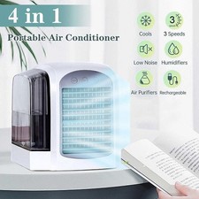 4-in-1 Portable Air Conditioner Fan USB Home AC Cooling Unit Humidifier Purifier