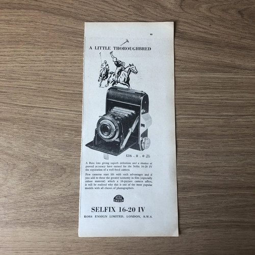Cams85 magazine advert - cams85, 11x4