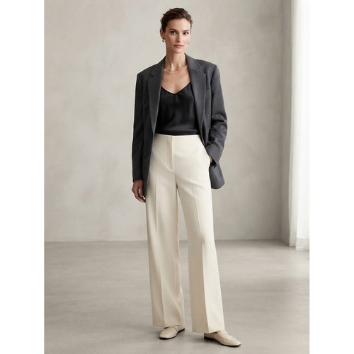 Dkny womens cream wide leg - dkny,
