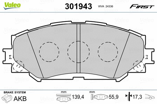 Front brake pad set disc - front,