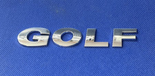 VW GOLF - CAR BADGE / EMBLEM - WILL REQUIRE NEW ADHESIVE TO REAR