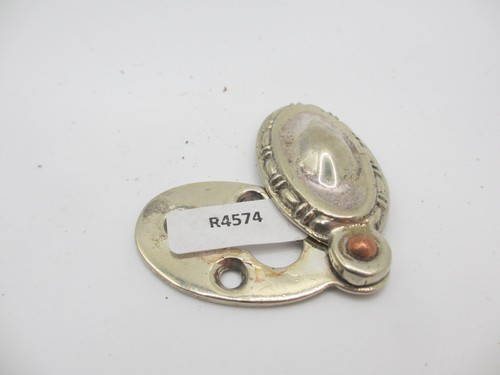 Victorian nickel keyhole cover - nickel,