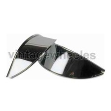 Aston Martin Classic Car 7" Polished Stainless Steel Headlight / Lamp Peak Shade