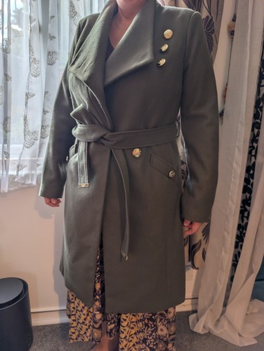 Lipsy khaki coat - khaki, size