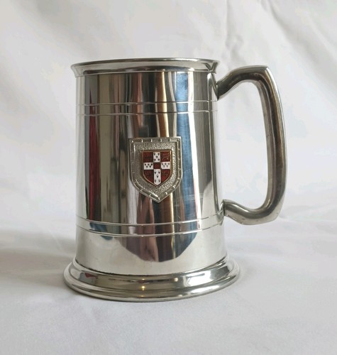 English pewter tankard with - english,