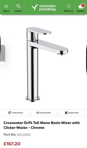 Crosswater drift tall - drift,