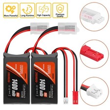 2Pcs 7.4V 1400mAh 2S 35C Lipo