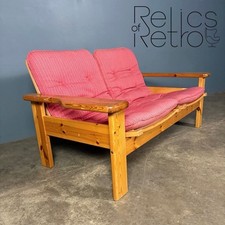 Mid Century Wool Pine Two Seater Sofa By Yngve Ekström For Swedese Vintage Retro