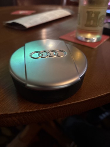 Chrome lid ashtray cup - cup, holder