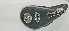 callaway golf great big bertha 11+  No 3 driver cover zipped Black