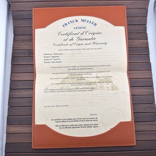 Vintage warranty for franck - warranty,