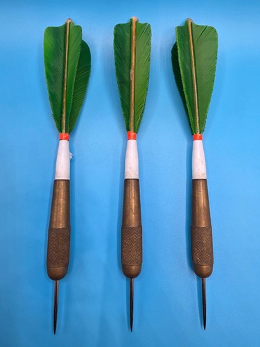 Vintage silvertrim dart set - silvertrim,