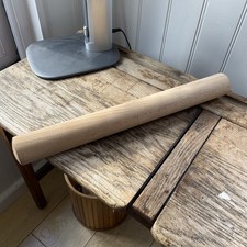 t g Woodware rolling pin. Wooden. Long 44cm