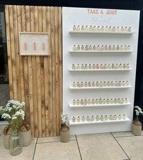 Take A Shot Or Prosecco, Table Plan for Wedding Decor Wall