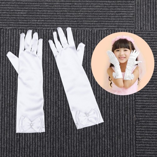 Pair flower girl gloves - girl,