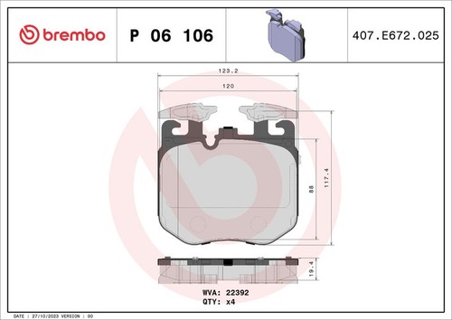 Brembo p06106 brake - p06106,