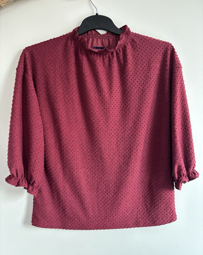 Joules burgundy swiss dot high - joules,