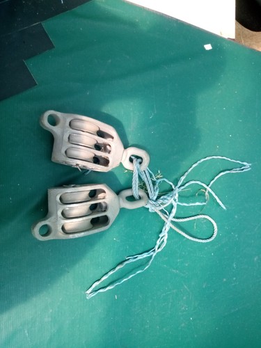 Triple purchase pulley blocks - purchase,