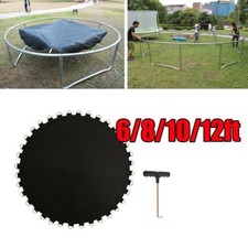 6ft 8ft 10ft 12ft Trampoline Mat Replacement Jumping Pad Black Durable