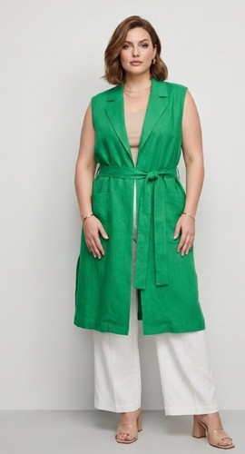 Marina rinaldi green linen - rinaldi,