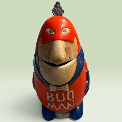 Budweiser bud man lidded beer - lidded,
