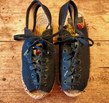 Red Or Dead, Vintage 1980s wedge summer shoes Size 36/3