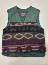 Vintage part leather waistcoat