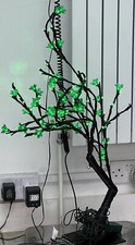 Cherry Blossom Twig Tree Green 80cm LED Light Indoor Christmas Home Decoration