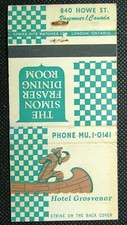 Matchbook Hotel Grosvenor Howe St Vancouver Canada Strike Rite Canada BK391