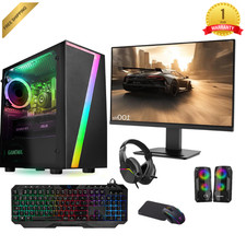 22" Full Setup Gaming PC Bundle Core i5 16GB 1TB HDD + SSD GT730 4GB WIN 11 Pro.