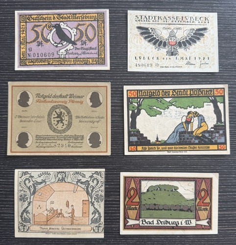 Assorted set notgeld - of, 6