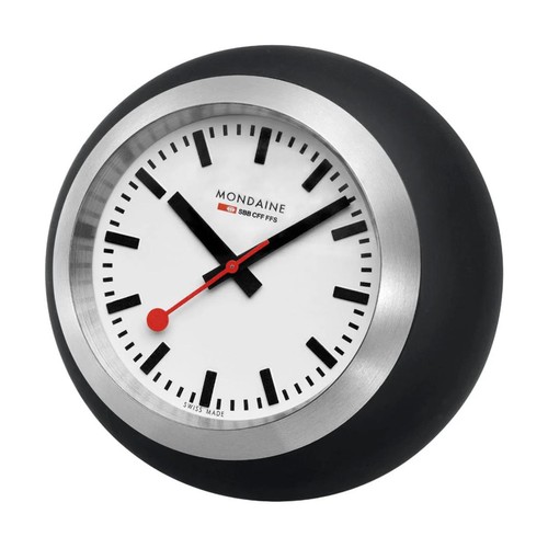 Mondaine black table globe - black,