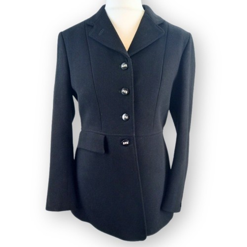 Pytchley black wool jacket - black, uk