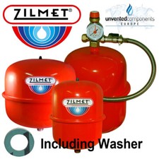 Zilmet Heating Expansion Vessels 8, 12, 18, 24 Litre & Sealed System Kit/Bracket
