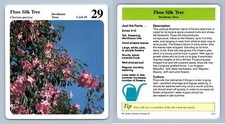 Floss Silk Tree #45 Deciduous Trees - My Green Gardens 1987 Cardmark Card