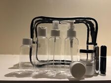 Travel Bottles for Toiletries Refillable Leak Proof Pump Spray Bottle Set 11 Pcs