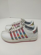 K Swiss Classic Sneakers Size 12 Kids Youth Unisex White Hook And Loop