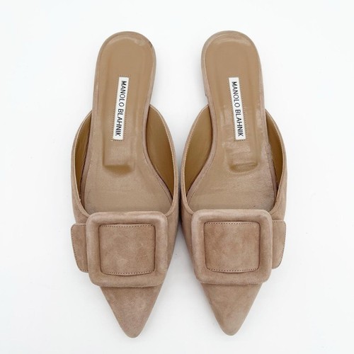 Manolo blahnik mules flats - blahnik,