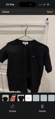 Cdg play black shirt - black, t-shirt