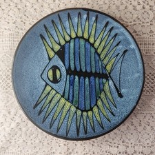 Vintage studio pottery plate