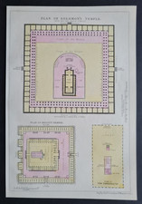 Antique 1841 plan solomon s - 1841, of