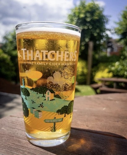 Thatchers myrtle pint glass - 1,