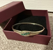 9ct Emerald Diamond Bracelet