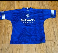 Vintage Rangers Adidas 1994/95 Home Shirt Extra Large Genuine