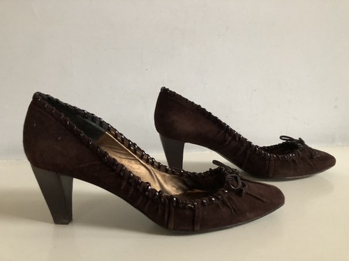 Pura lopez brown suede - brown,