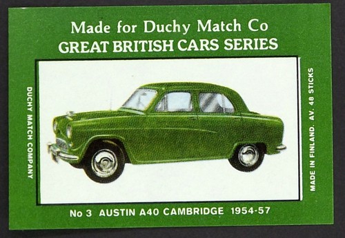 Matchbox duchy label british - label,