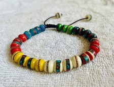 Tibetan Prayer Beads Bracelet Men | 7 Chakra Adjustable Wrist Mala Yoga Bracelet